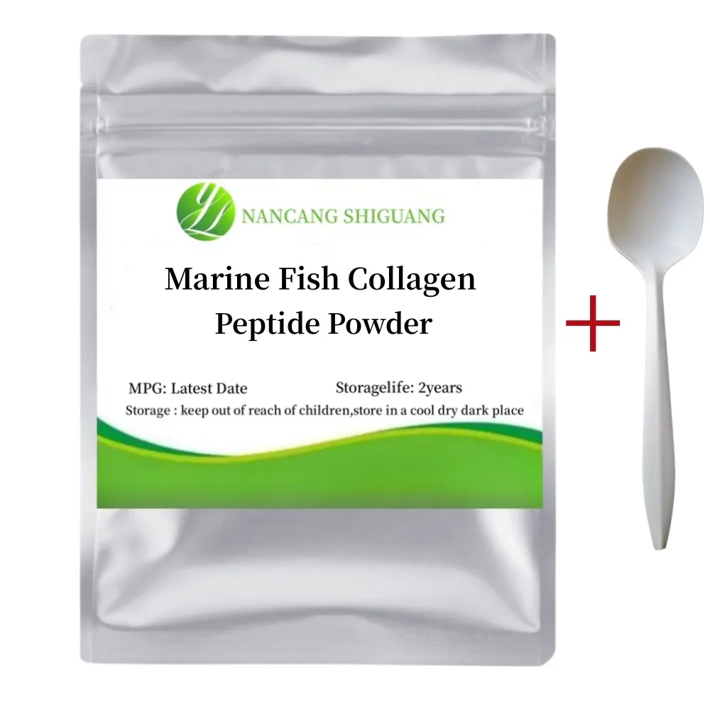50G-1000G Varie Specifiche 99% Collagene Di Pesce Marino Piccola Molecola Peptide In Polvere