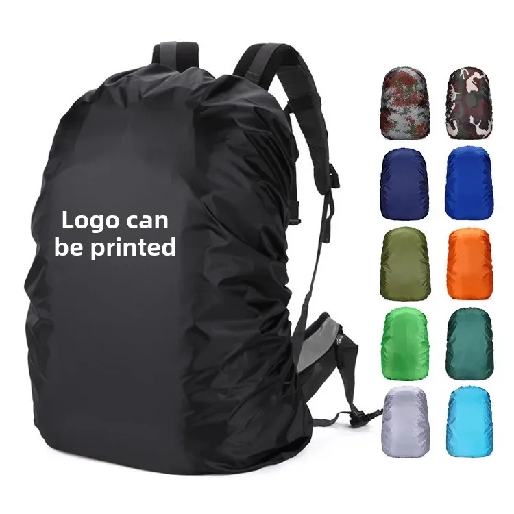 Outdoor Camouflage Waterproof Dustproof Backpack Cover Mountain Climbing Double Shoulder Bag Rainproof Shelter Boat Sail Cover