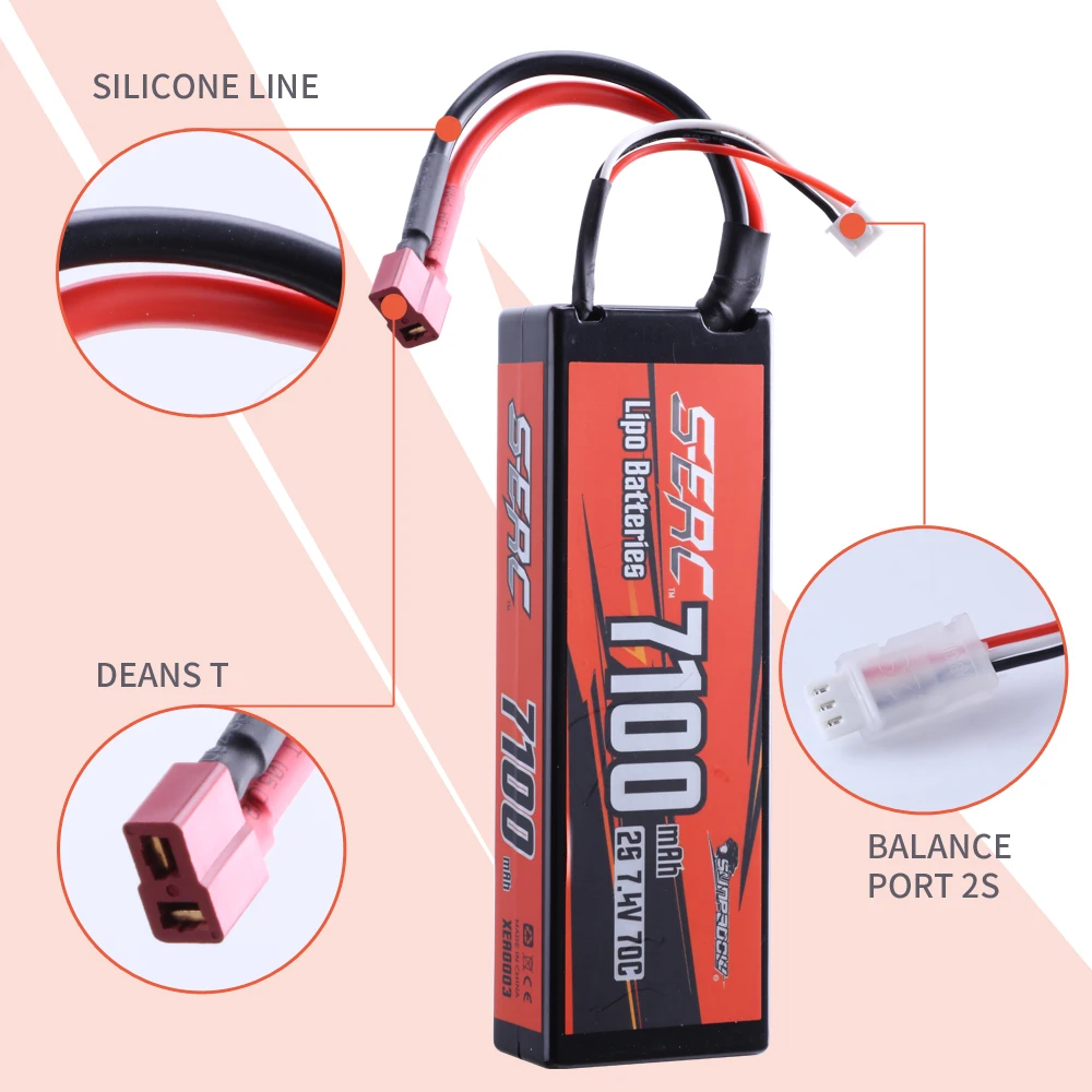SUNPADOW ラジコンHVリポバッテリー　2個セット SUNPADOW 7.6V / 7000mAh / 140C Platin HVリポバッテリー