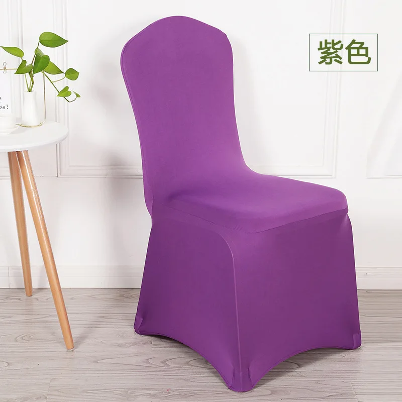 Elegant Red and White Elastic Chair Cover