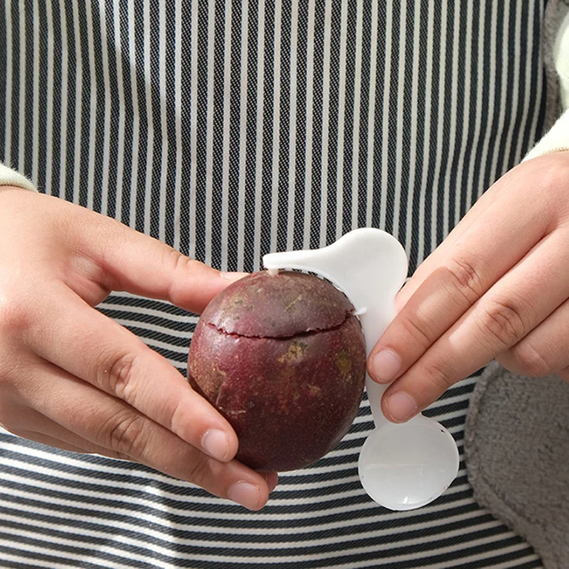 1000 teile/los tragbare Obst öffner Passions frucht Avocado Kiwi Open Cutter Küchen werkzeug Gadgets mit Löffel – Detail 3