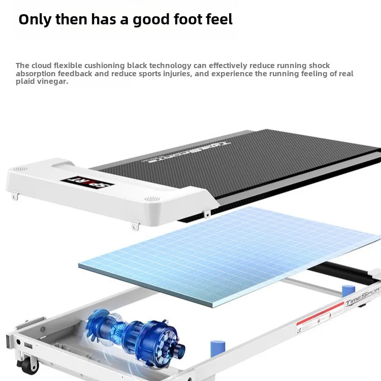 Small Multi-Functional Foldable Treadmill for Home Gym Use Silent Walking & Climbing Electric Motor Manual Folding LCD Display