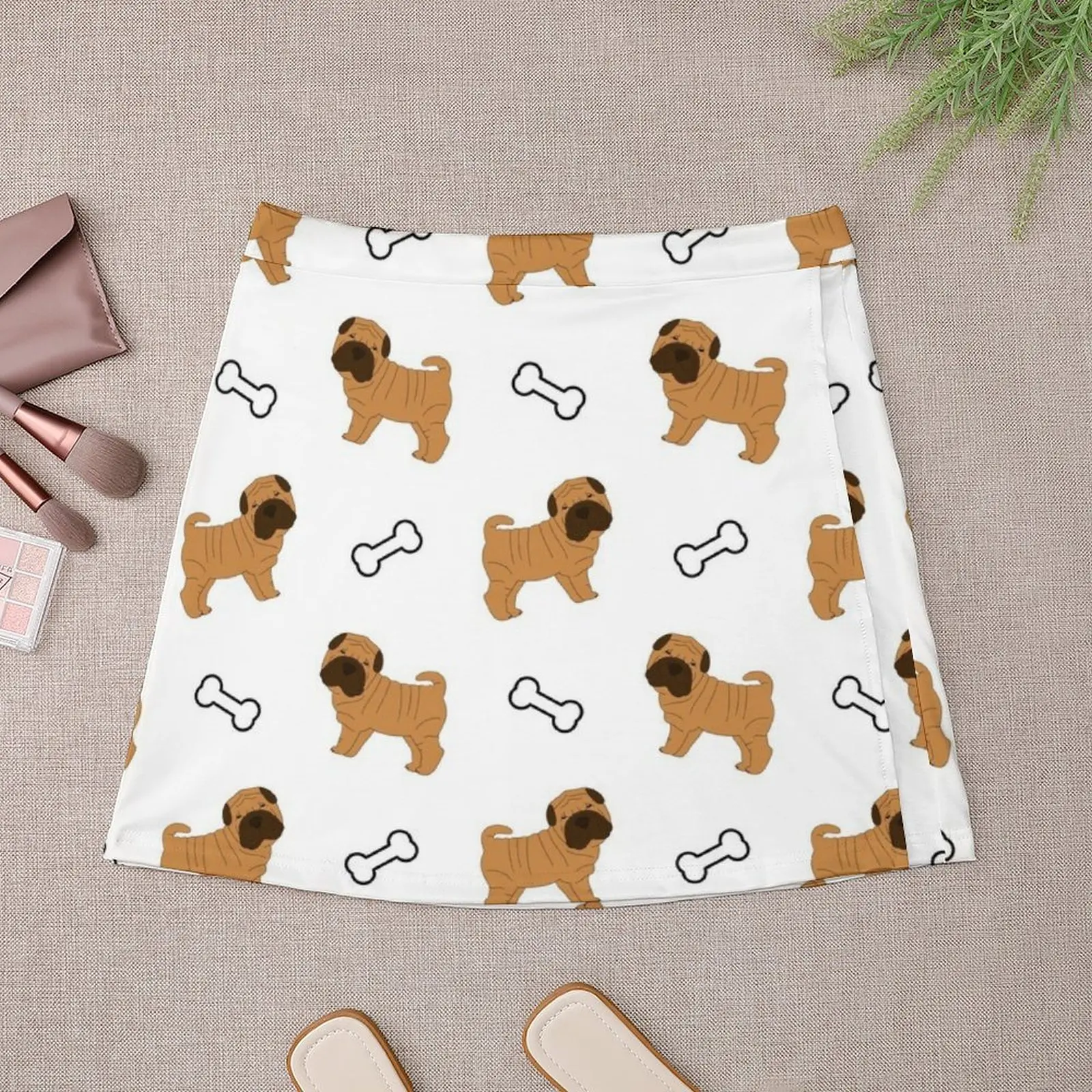 Shar Pei Puppy Mini Skirt Women's skirt extreme mini dress