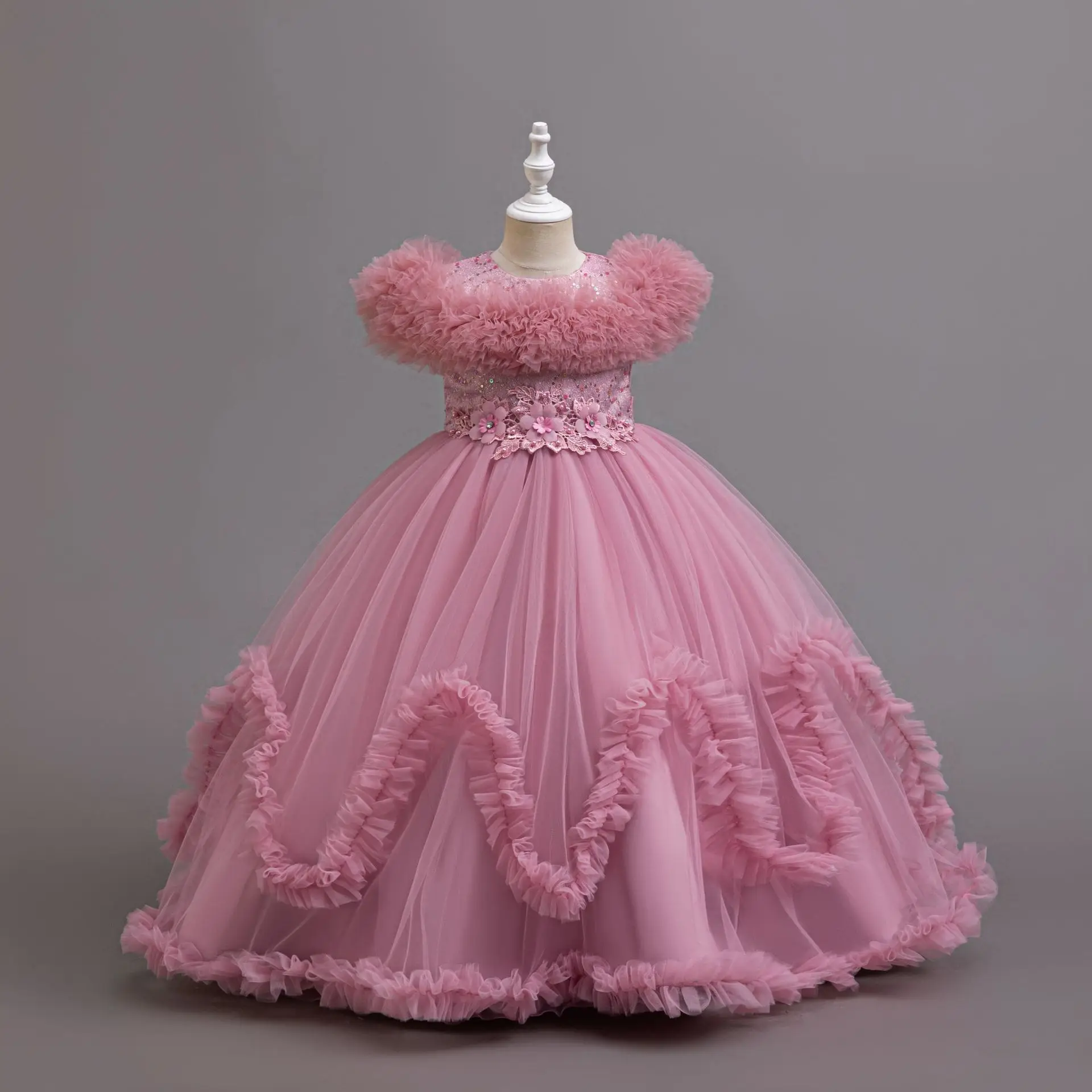 فستان الأميرة الأنيق للفتيات لحفلات أعياد الميلاد...
