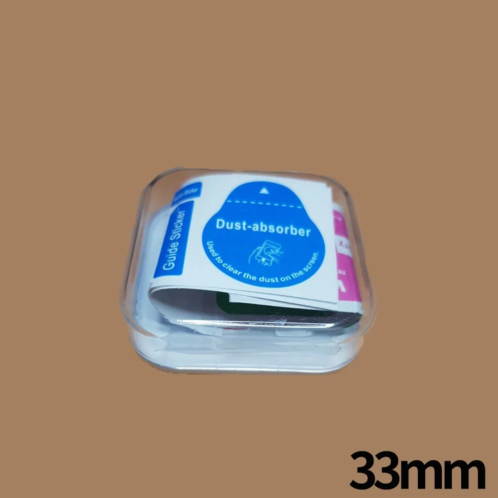 Premium Tempered Glass Screen Protector Set - 3 Pack for Smart Watches (33-42 MM)