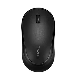 Portable Ergonomic Silent Optical Wireless Mouse (Black)