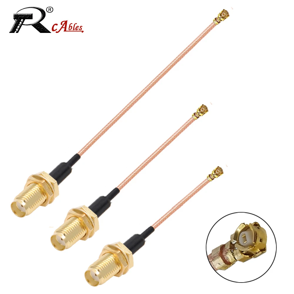 

10PCS RG178 Cable SMA Female to UFL IPX IPEX1 Female Connector RF Coaxial RF 1.13MM Cable Pigtail Jumper for Wifi Router GPS GMS
