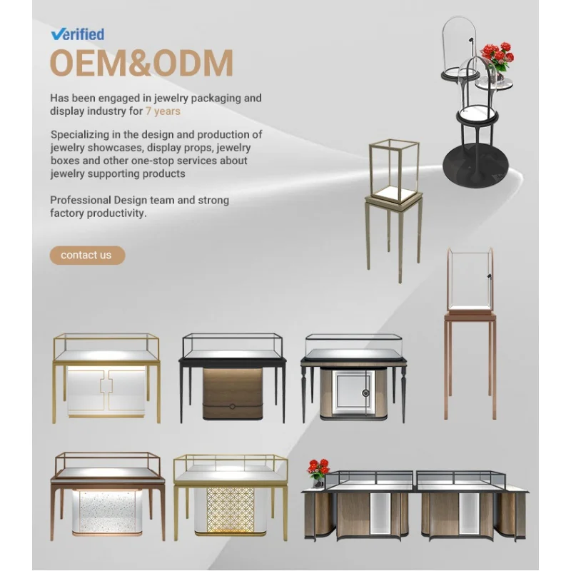 커스텀 하이 엔드 커스텀 쥬얼리 샵, 쇼핑몰 디스플레이, 키오스크 쇼케이스, OEM 디자인, 쥬얼리 디스플레이, 쇼카 캐비닛