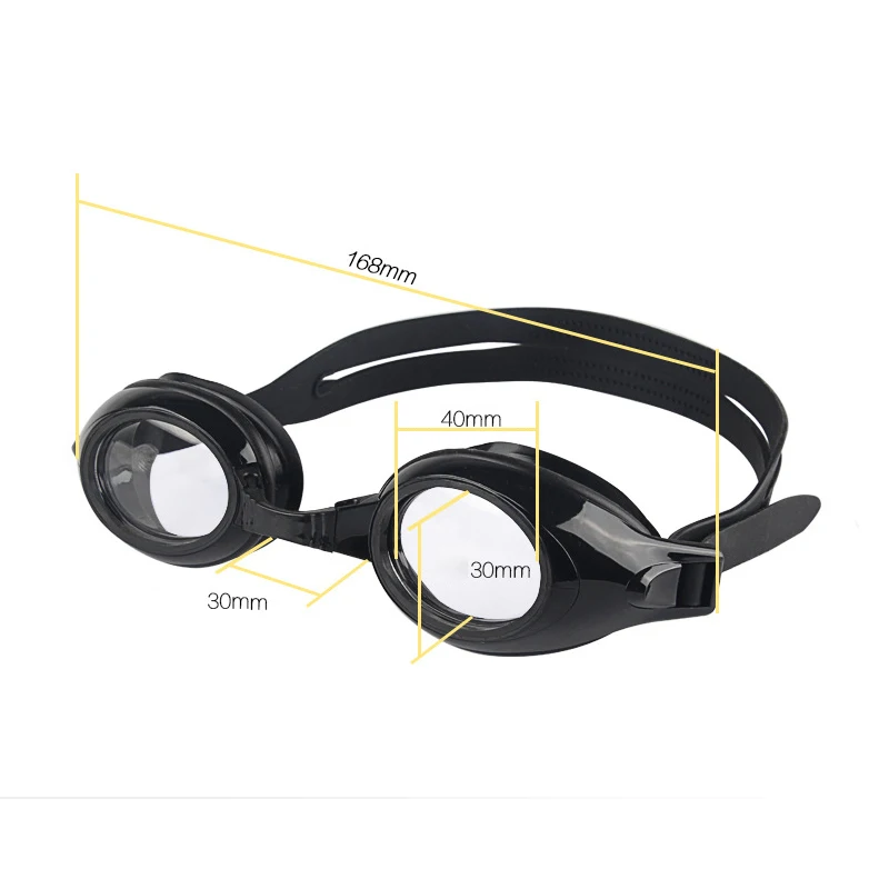 Anti-Fog Myopia Swim Eyewear Waterproof Swimming Diving Goggles Water Sport Glasses Farsightedness/Astigmatism Degree