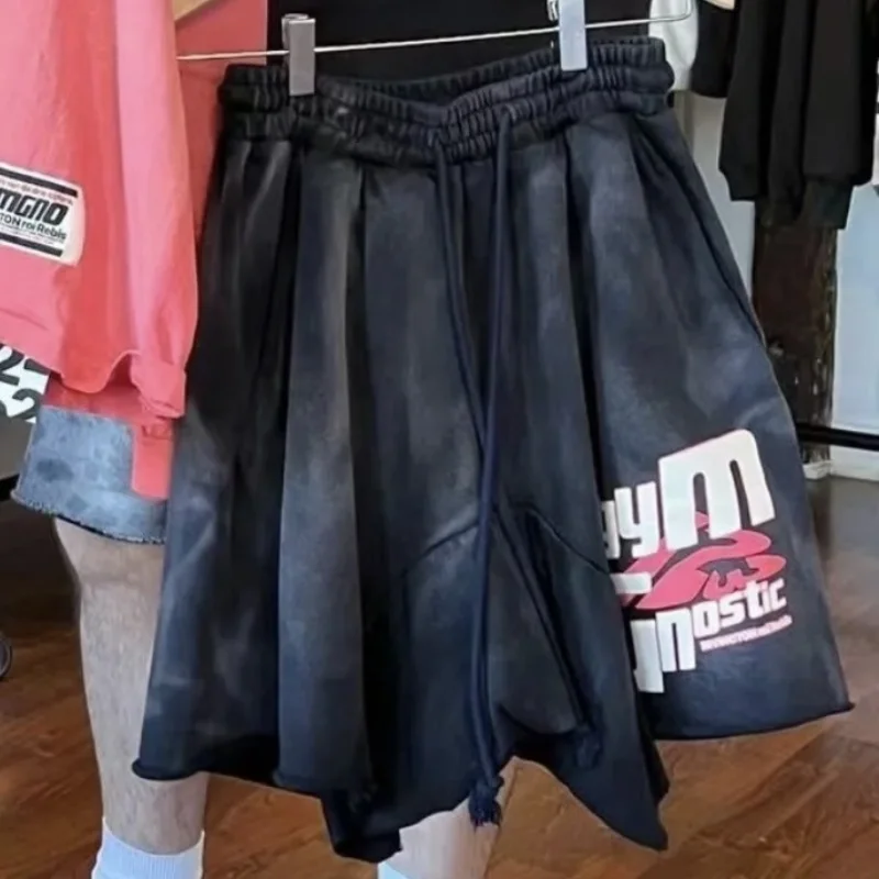 

Free shipping black rrr123 shorts, pure cotton loose casual men's sports shorts