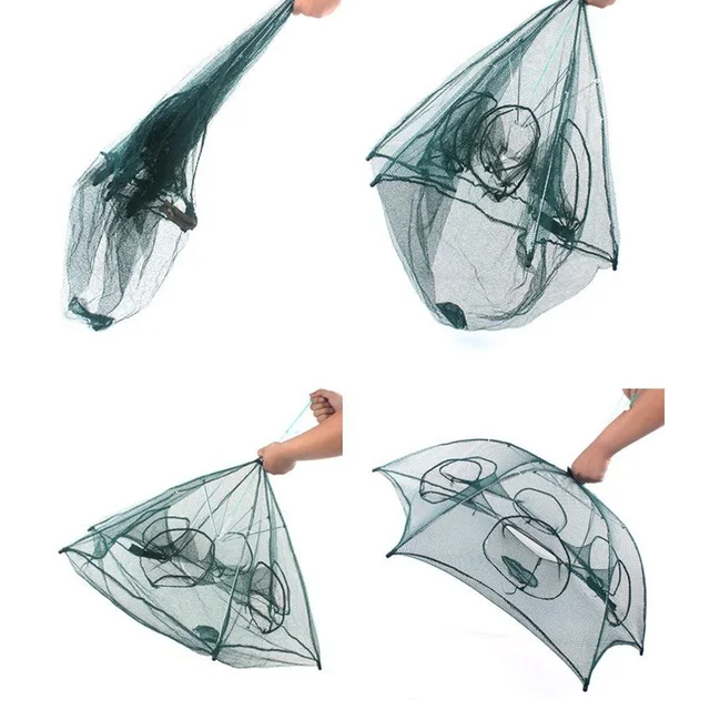 강화된 4-6 구멍 자동 낚시 그물: 쉽고 효율적인 낚시 경험