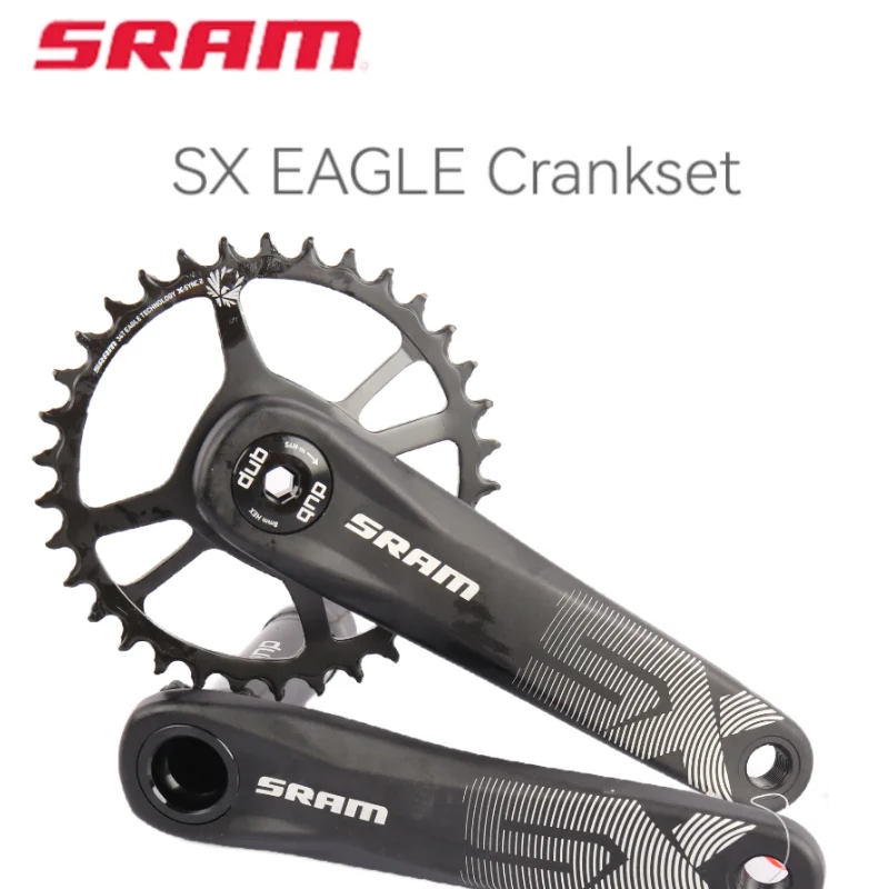 

SRAM SX Eagle Crankset 12 Speed 12V DUB 34T 32T 170mm 175mm Boost 3mm 6mm Offset Steel Chainring BB Bicycle accessories