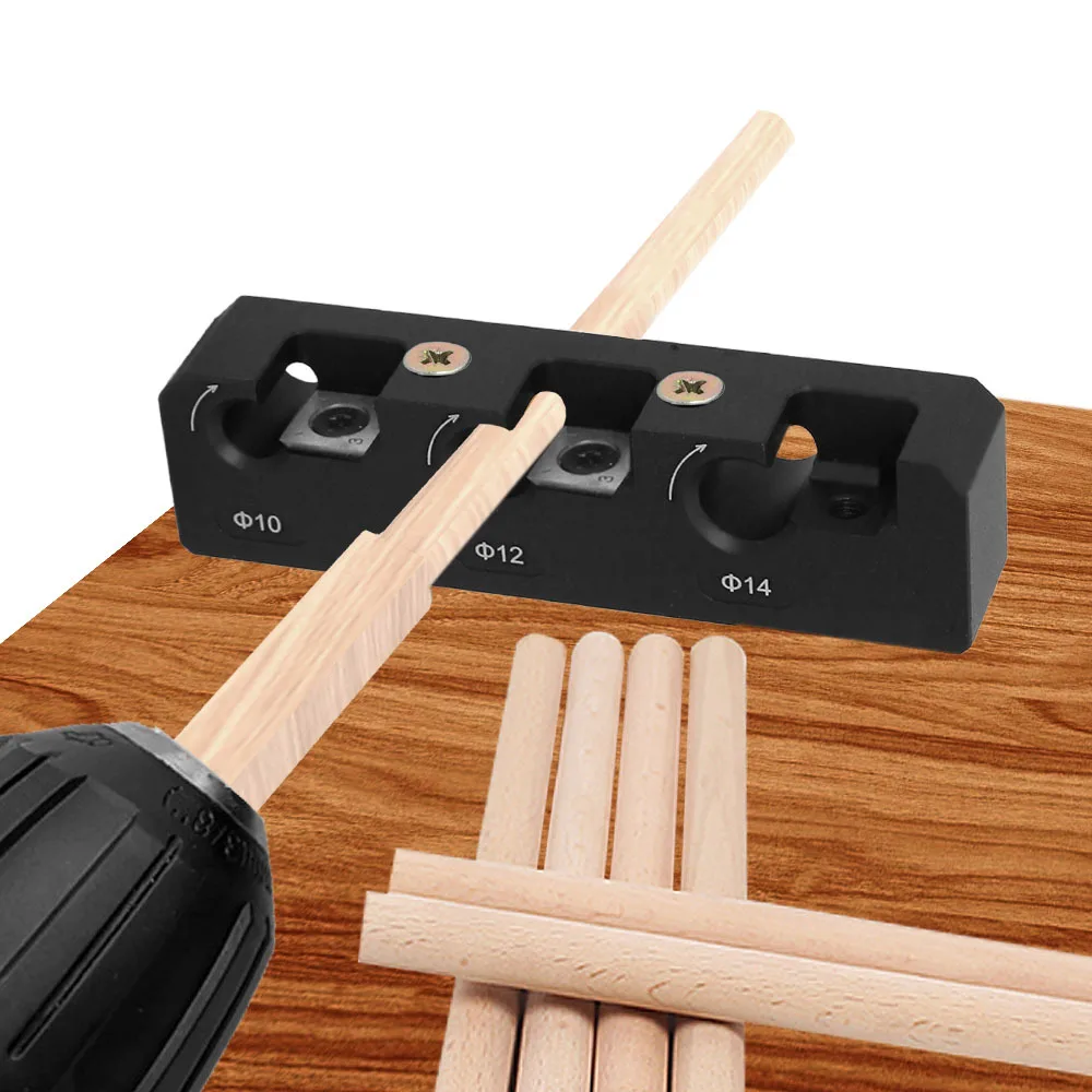 Dowel Maker Jig 8mm18mm with Carbide Blades Electric Drill Milling