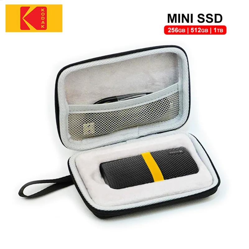 Kodak-外付けHDD,USB 3.1タイプC,容量2000 GB,メガバイト/秒GB,256GB,512GB,1テラバイト2,PS4,PS5,pc用ポータブルストレージバッグ  AliExpress