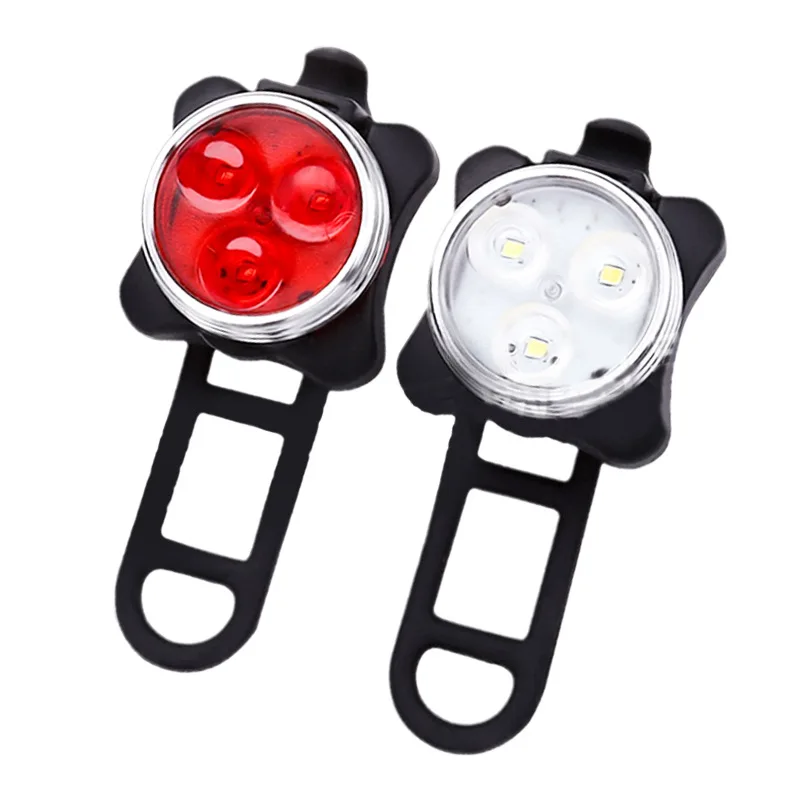 

Mountain Bike Cycling Fixture USB Bike Rechargeable Rear Lamp Night Riding Warning Light
