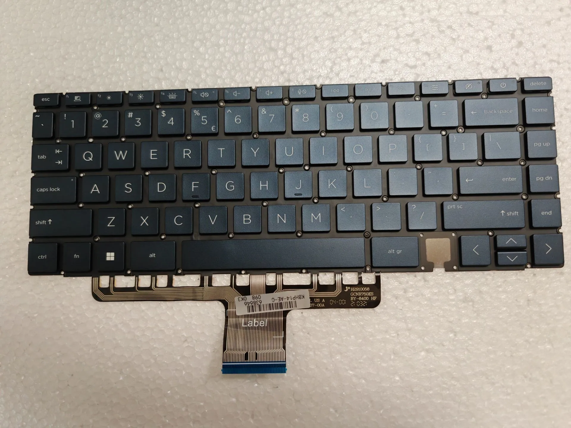 

Клавиатура с подсветкой для HP Spectre x360 14-EA 14-EB 14-AE Blue