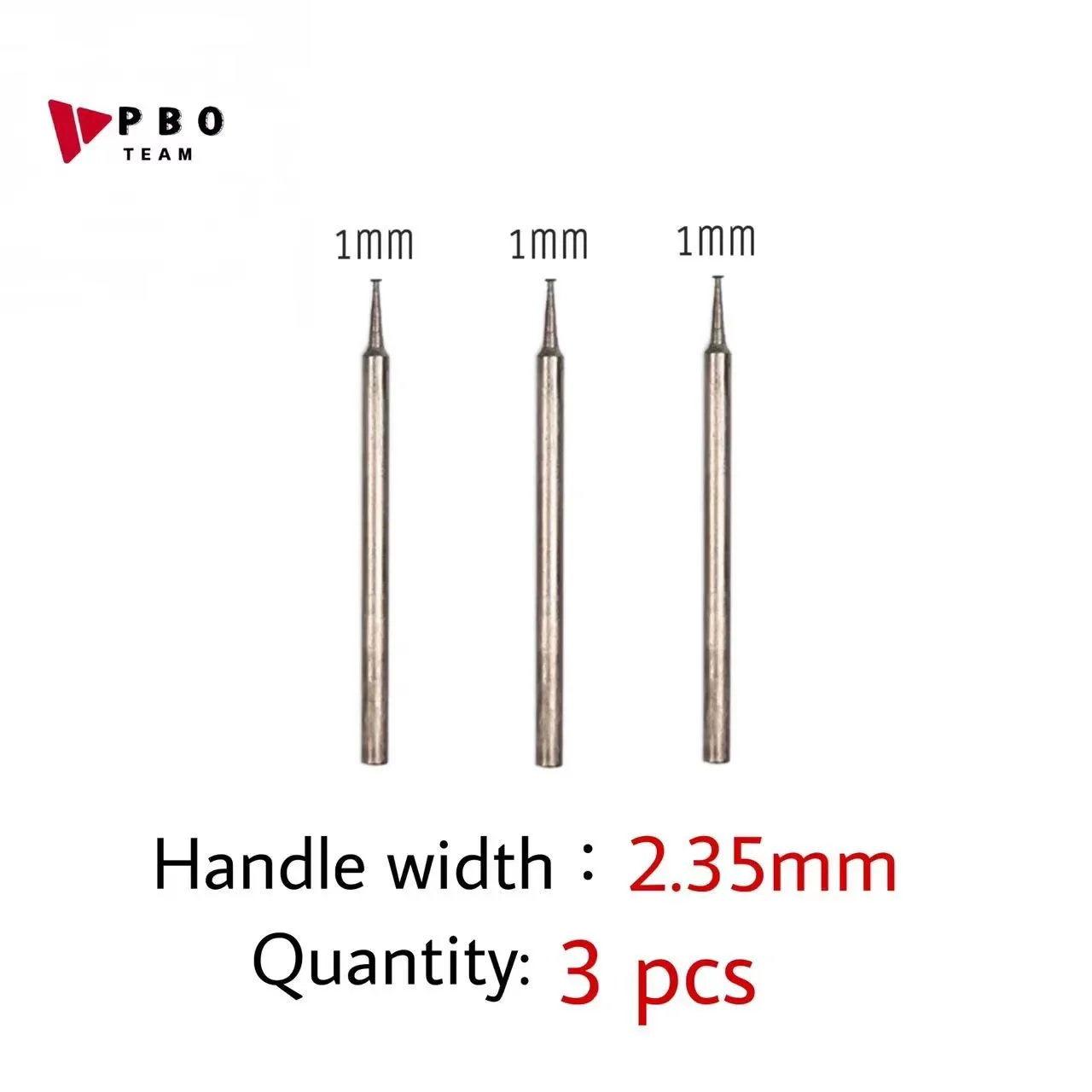 3PCS 에머리 연마 헤드 팁 1mm/2mm/3mm/4mm/5mm 절단 드릴 비트 2.35mm 연마 펜 나사 절단 IC 칩 연마용