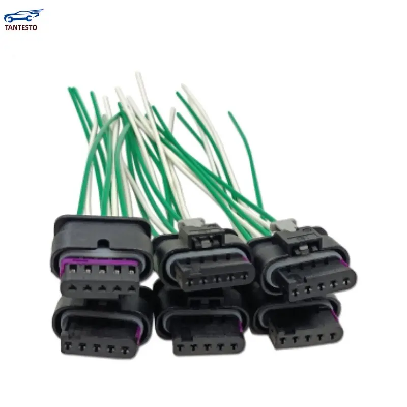 

10PCS Flat Five Pin Plug 0281006947 of Air Flow Meter Is for Weicai Diesel NOx Sensor Socket Cable