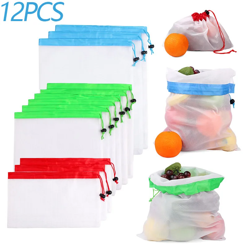 Eco-Friendly Reusable Mesh Produce Bags