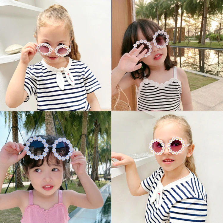 ergo baby accessories New Kids Sunglasses Children Round Flower Sunglasses Girls Boys Baby Sport Shades Glasses UV400 Outdoor Sun Protection Eyewear accessoriesbaby eating 