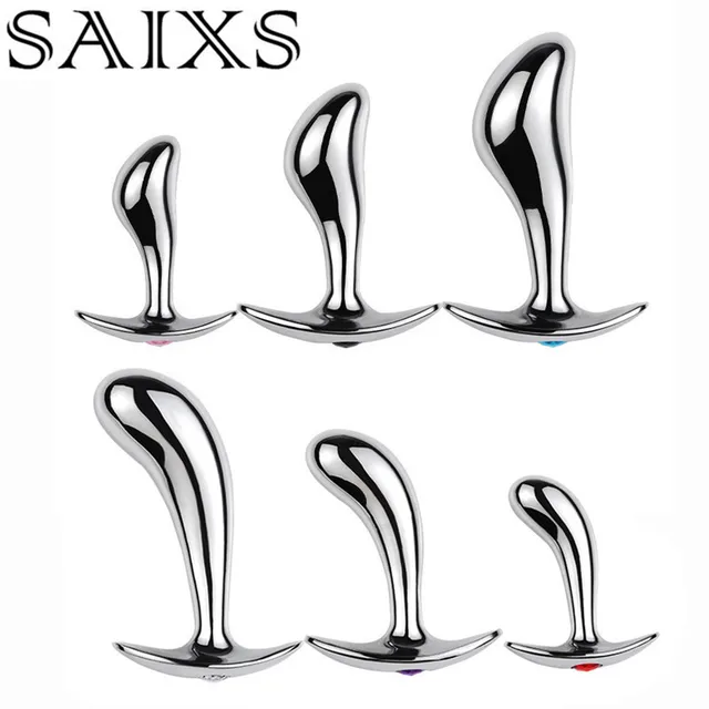 Metal Anal Plug P Spot Stimulator Prostate Massager Butt Plug Wearable Sex Toys for Men and Women