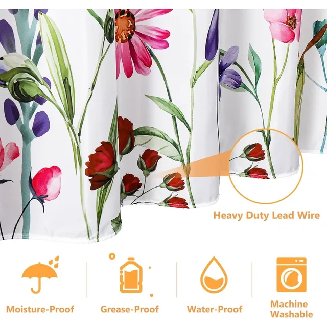 4-piece shower curtain sets 5