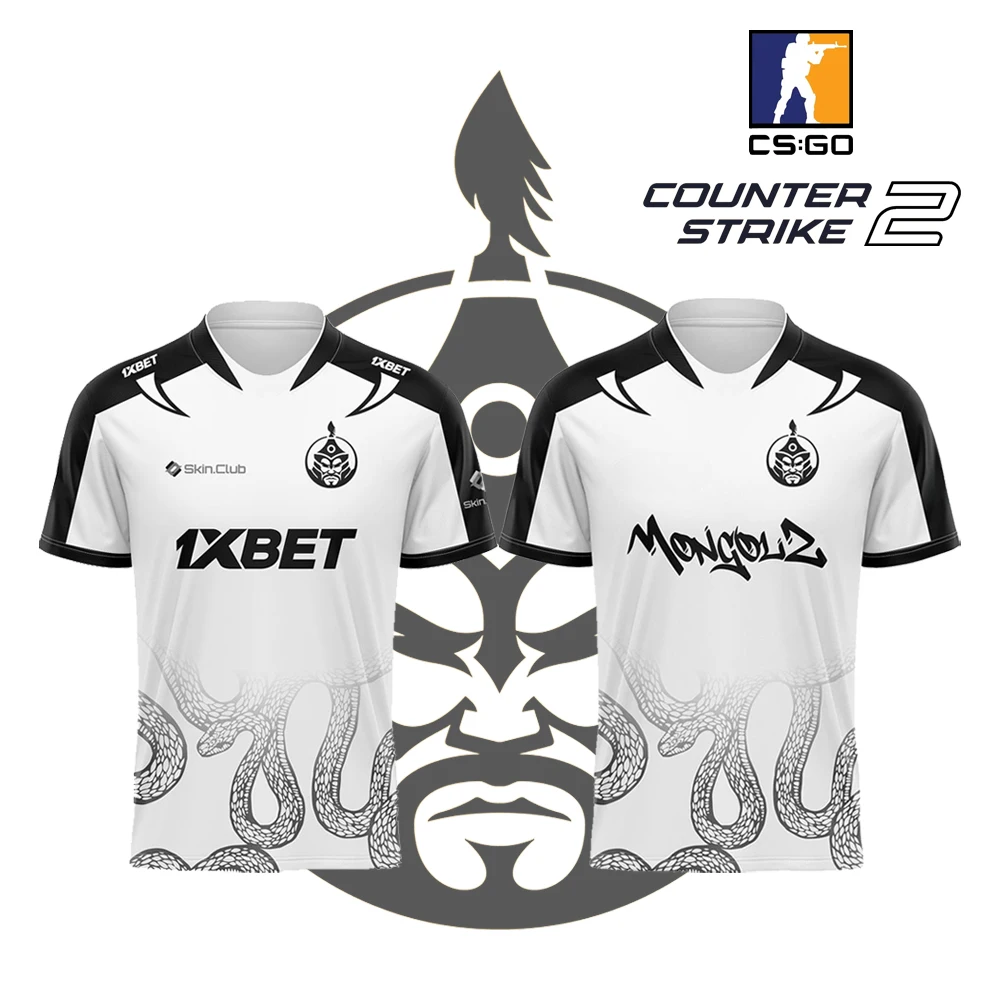 The MongolZ Esports Club 2025 Uniforms CSGO Major Training Tops Sports Breathable Jerseys CS2 Player Custom T-shirts Kid's Tees