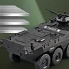 1:24 Alloy Armored Car Truck Model Diecast Toy Police Infantry Fighting Vehicles Explosion Proof Car Model Sound Light Kids Gift 2