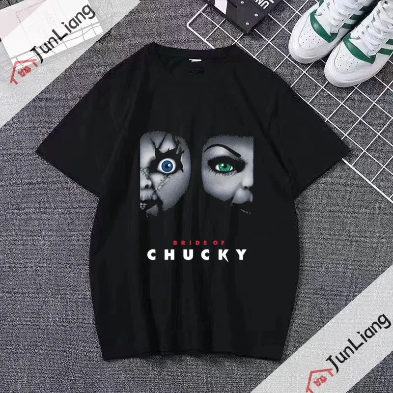 

2022 Horror Movie Kids Game Lucky Pattern Print T-shirt Unisque Summer Fashion Casual Fun T-shirt Street T-shirt