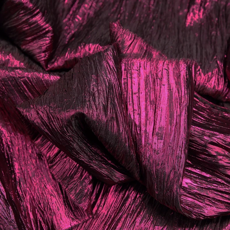 Hand-twisted Rope Wrinkled Irregular Pleated Fabric Texture Shape Masquerade Party Decoration Background Stage Costume Fabric