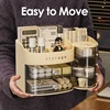 Cosmetic Storage Box Large Capacity Transparent Drawer Jewelry Makeup Storage Box Multi-layer Multi-functional Desktop Organizer 1