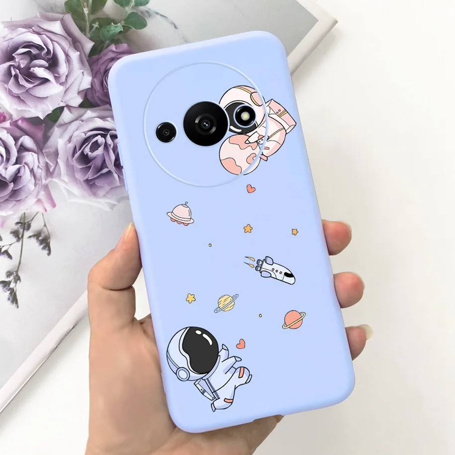 Shockproof Silicone Soft Case with Cute Astronaut Design
