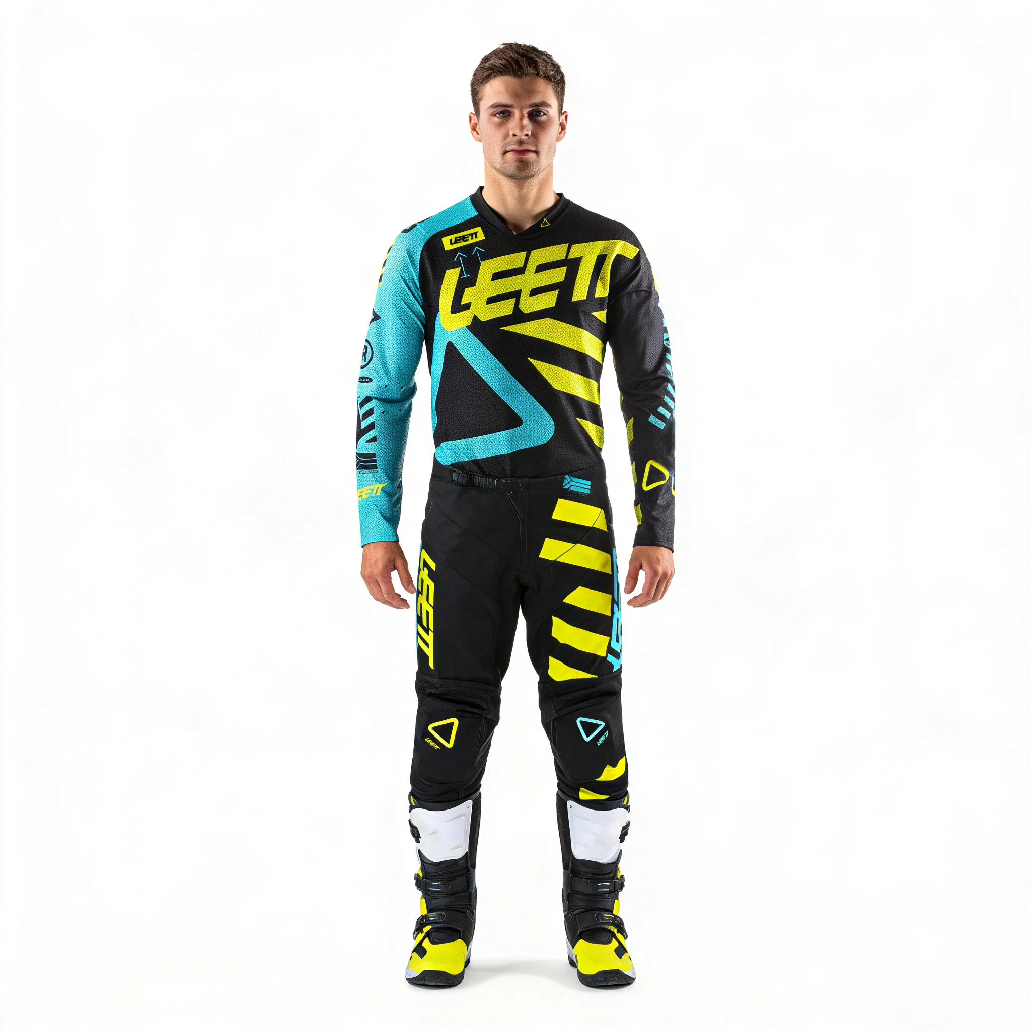 새로운 2026 LEETT MOTO 엔듀로 모토크로스 저지 및 팬츠 mx 기어 세트 오토바이 의류 mtb 카레이싱 슈트 오프로드 장비