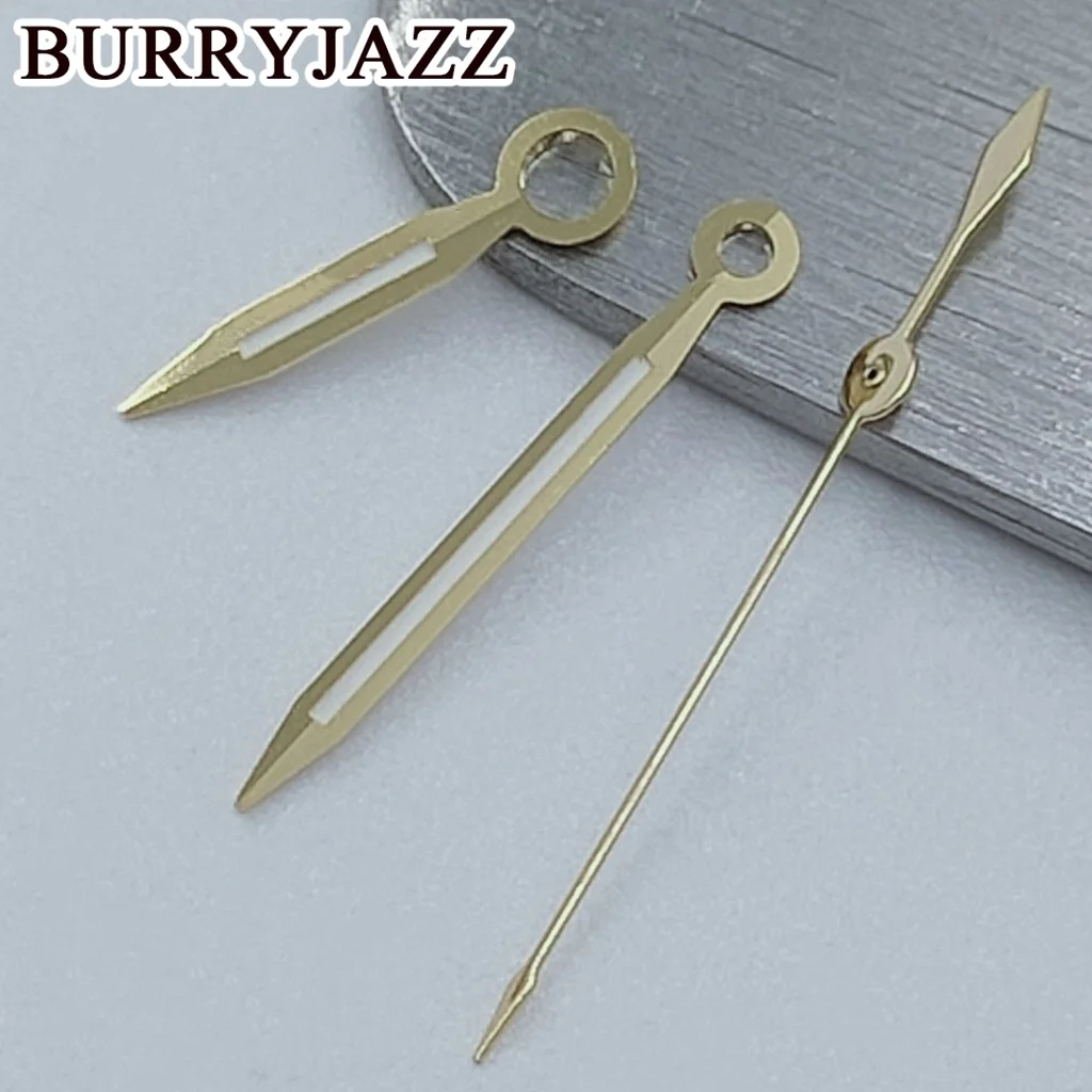 Elegant Silver/Gold/Rose Gold/Gun Watch Hands with Green Luminous Coating