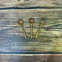 Vaisselle de cuisine, ustensile de cuisine rond en bois, cuillères à soupe antiadhésives à Long manche en bambou naturel, cuillères à sucre, thé et miel 1
