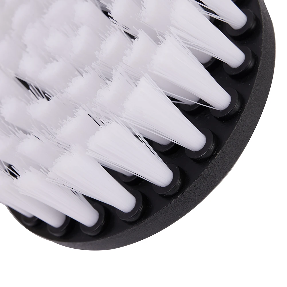 1pcs Car 4 Inch Soft Drill Brush Power Scrub Cleaning Brushes Washing Gadget Auto Accessories For Plastic Wooden Furniture