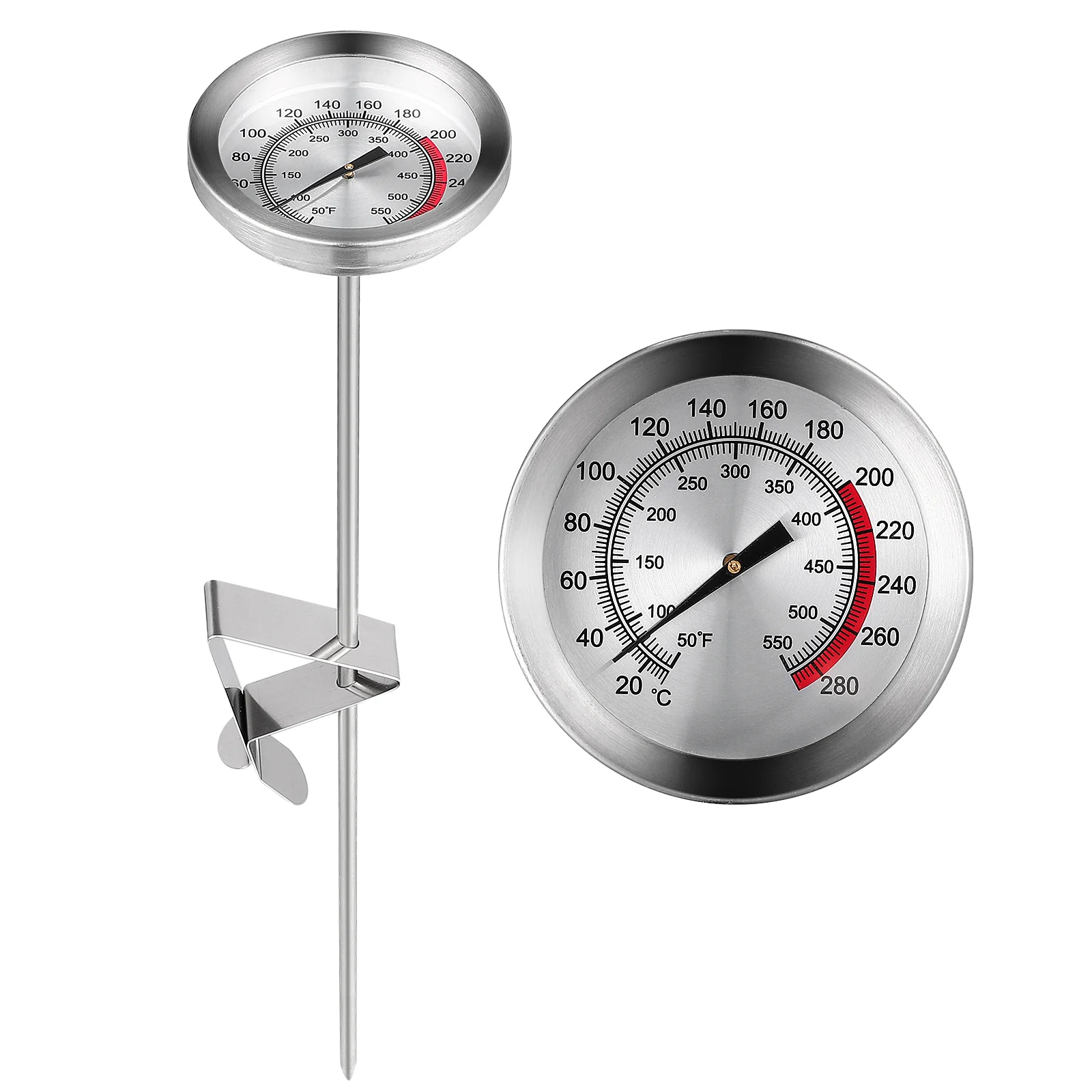 

Thermometer For Food Kitchen Meat Thermometer readout Thermometer Stainless Steel Probe Frying Thermometer Turkey