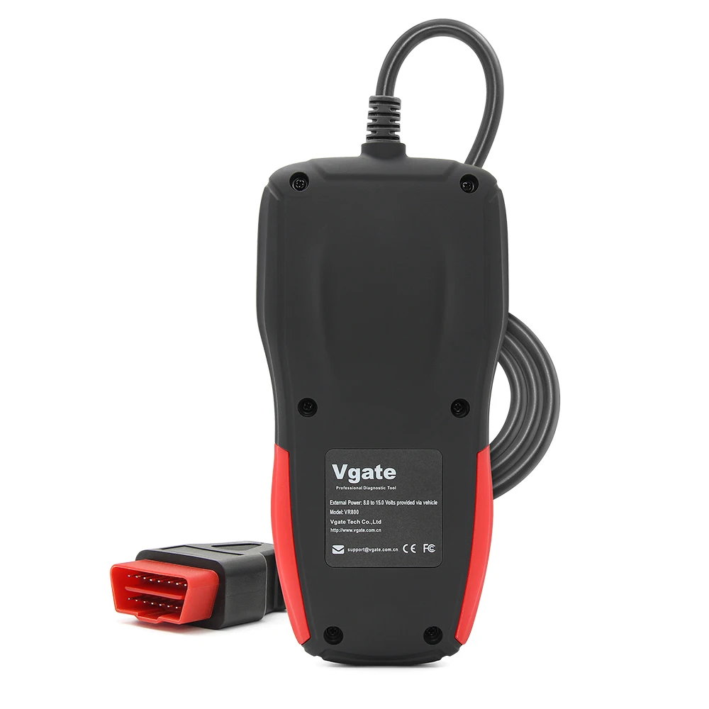 VR800 Vgate OBD2 결함 코드 리더 OBD-II CAN 진단 스캔 도구 검사
