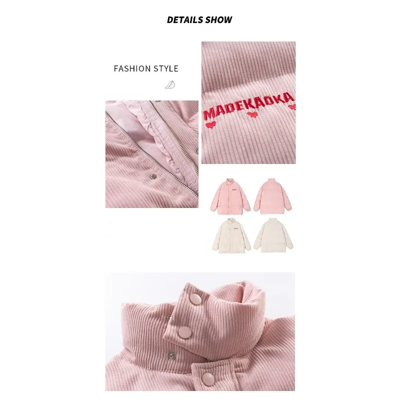 2023 New Women Down Cotton Coat Winter Jacket Female Short Parkas Adding Cotton Thick Warm Outwear Loose Large Size Overcoat