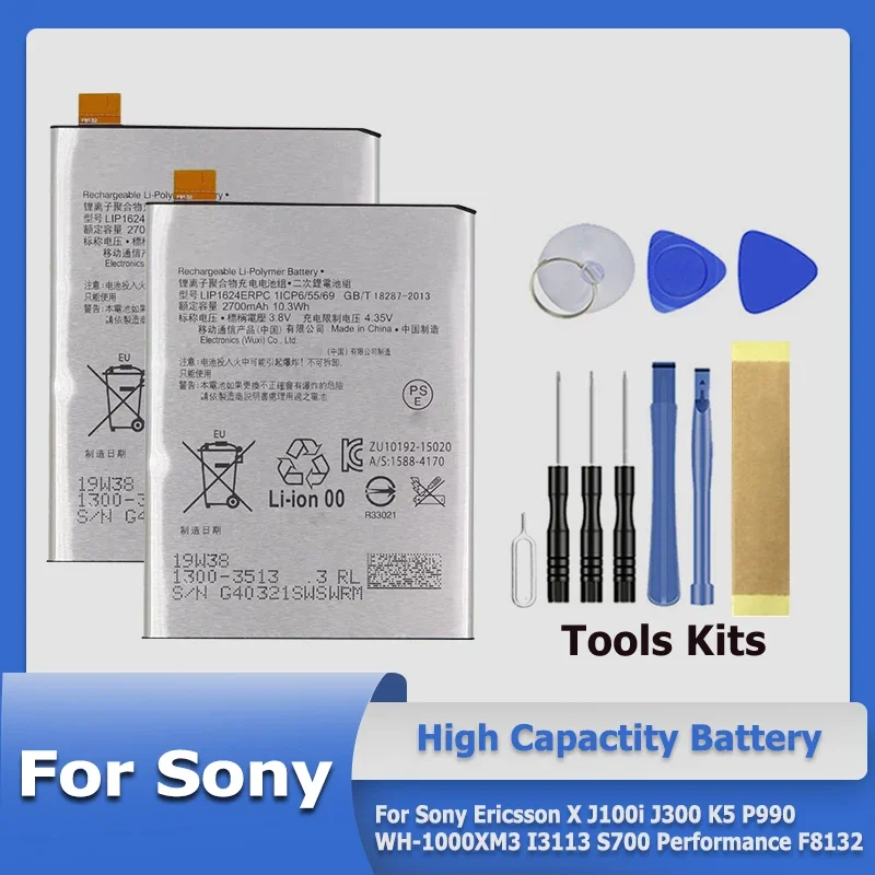 Bst-36 Bst-40 Sm-03 Lip1624Erpc Bst-37 Bst-27 Batteria Per Sony Ericsson X K5 P990 Wh-1000Xm3 S700 J100I J300 Performance F8132