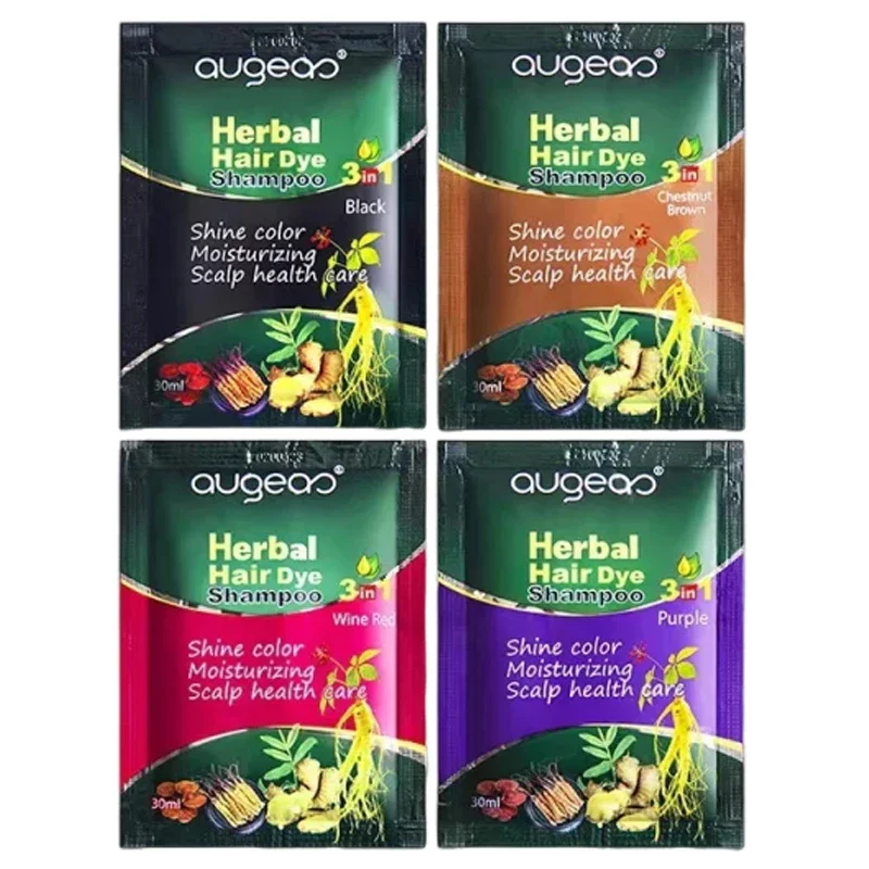 Pure Natural Herbal Hair Dye Shampoo 5 Minutes Change Hairs Color Non-irritating Repair Gray White Fashion Hair Care Women Men