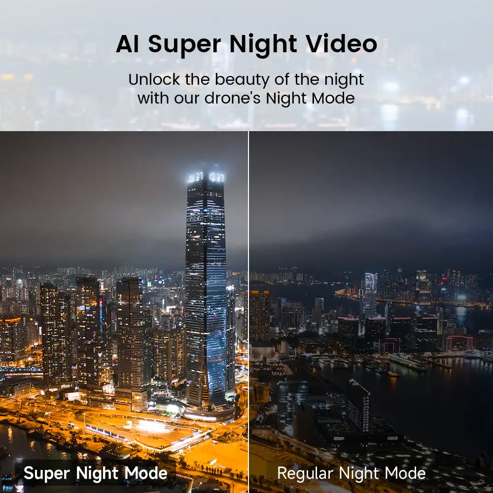 NEW 2024 FIMI X8 Tele Dual lens Drone 4K 60fps AI Super Night Video Gimbal Smart Tracking Pro Drone 5