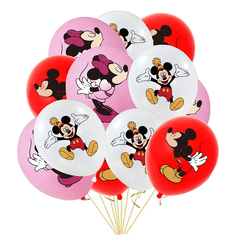 thumbnail image 1 of Juego de decoración para fiestas con globos de aluminio de Mickey Mouse, globo de látex con cabeza de Mickey de dibujos animados de 32 pulgadas, número rojo, suministros para fiestas de cumpleaños inf, 1 of 5