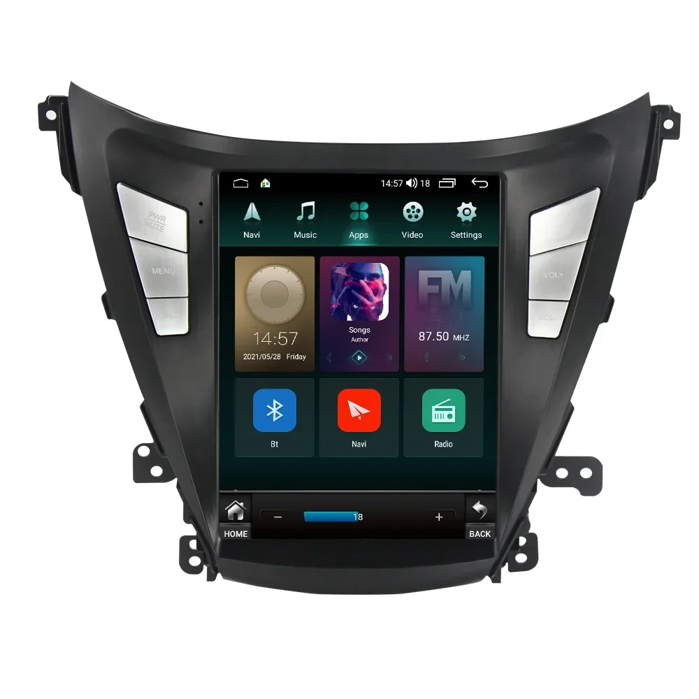 

Вертикальный экран Android11 для автомобиля видео для Elantra 2011-2013 2014-2016 стиль стерео GPS автомобильное аудио