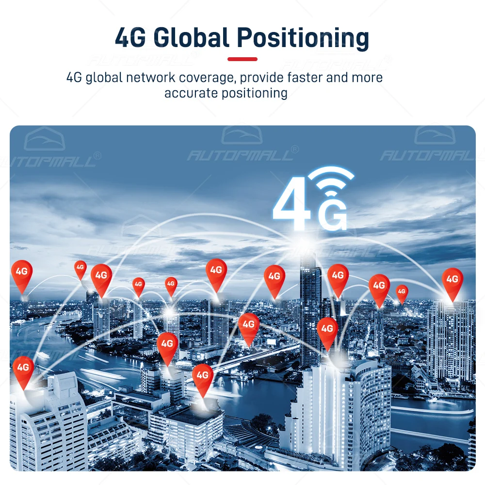 Ilustracija globalnog 4G pozicioniranja