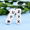 LOFCA 10pcs 12mm Silicone Alphabet Beads BPA Free Baby Teething Alphabet Beads Food Grade Baby Teething Beads DIY Bracelet Neckl 5