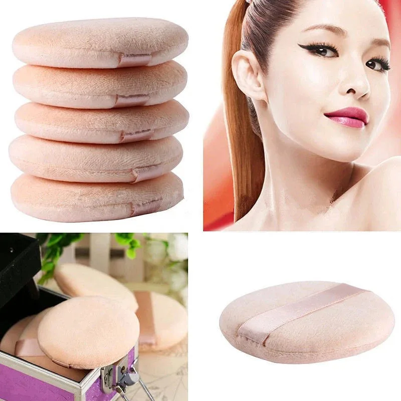 5/30/60pcs Soft Velvet Makeup Sponge Loose Powder Cosmetic Puff Double-sided Face Makeup Sponge Concealer Wet Dry Makeup Tools