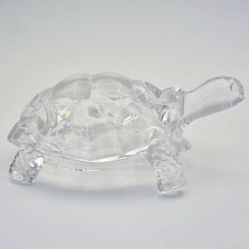 A Crystal Turtle Ornament Mini Turtle Figurines Statue Lucky Ornament Suitable for Home Office Desk Decoration Home Decoration