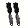 2Pcs Barber Neck Duster Brush Sets Plastic Handle Hairdressing Soft Hair Cleaning Brush Head Shape Carving Cleaning Brush 1