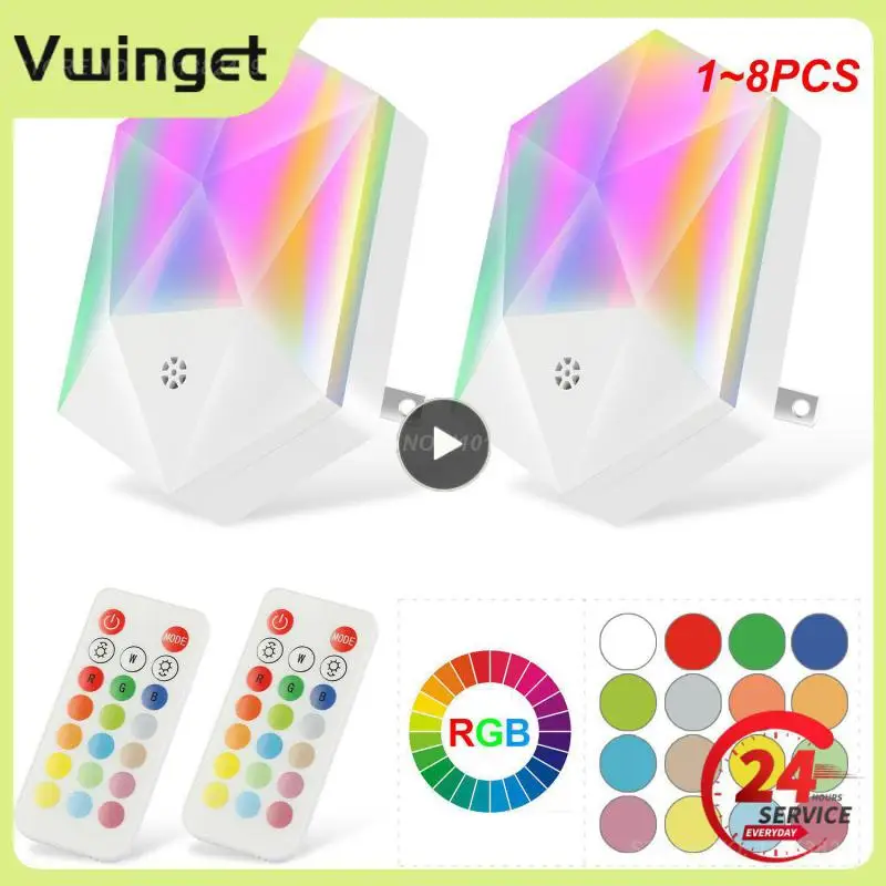 

Ночник с регулируемой яркостью, 16 цветов, 1-8 шт.